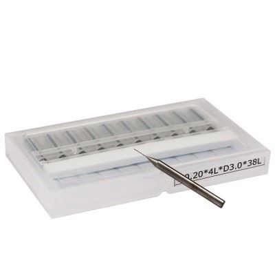 熔喷布钻头口罩机专用钨钢小钻头刃径0.2 0.25 0.3mm硬质合金微钻图5