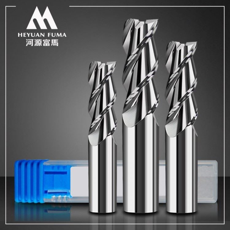 铝用铣刀铣铝专用铣刀3刃cnc62度高光钨钢刀铝合金刀三刃厂家直销