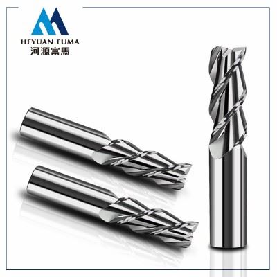 铝用铣刀铣铝专用铣刀3刃cnc62度高光钨钢刀铝合金刀三刃厂家直销图2