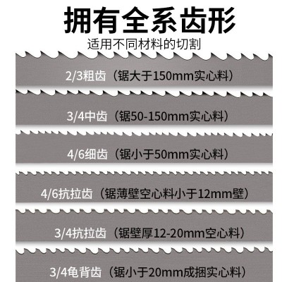 双金属带锯条M42金属切割高速钢27*3505机用锯床锯条34**4115锯带图4