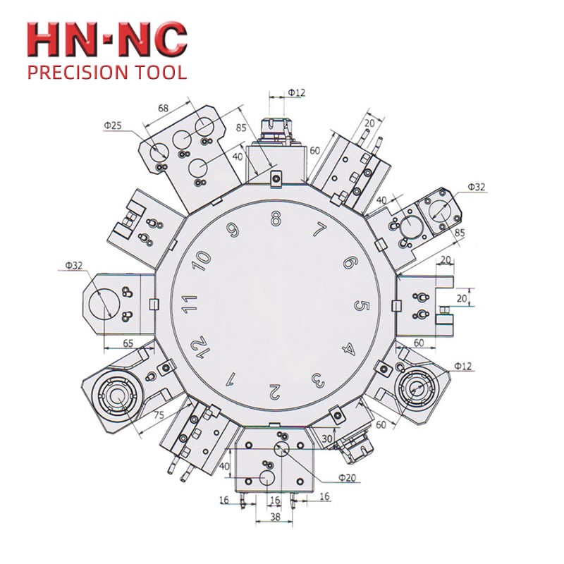 BMT40 TK-40*2数控车床固定刀座车床端面刀座外圆刀座镗孔刀座图3