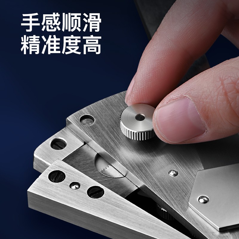 Dasqua达时科全能角度尺高精不锈钢测量仪0-320度活动量角度神器图2