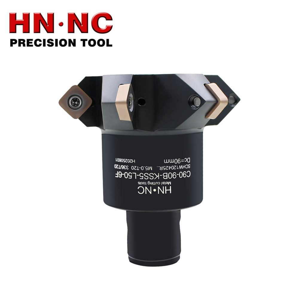 海纳C90-90B-KSS5-L50-6F V型槽铣刀盘 SCHW120425R硬质合金刀片图4