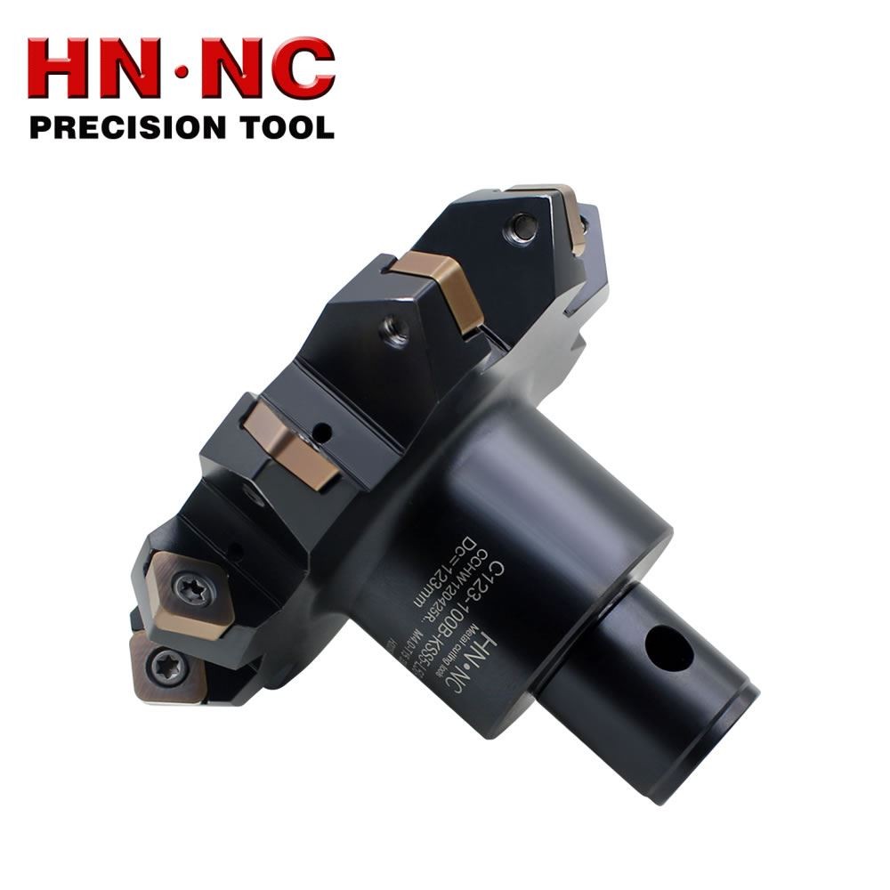 海纳C123-100B-KSS5-L50-10F V型槽铣刀盘 CCHW120425R硬质合金刀片图3