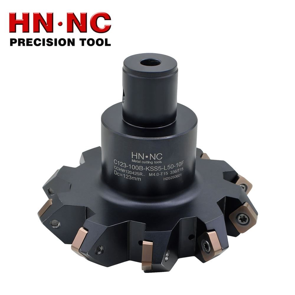 海纳C123-100B-KSS5-L50-10F V型槽铣刀盘 CCHW120425R硬质合金刀片图4