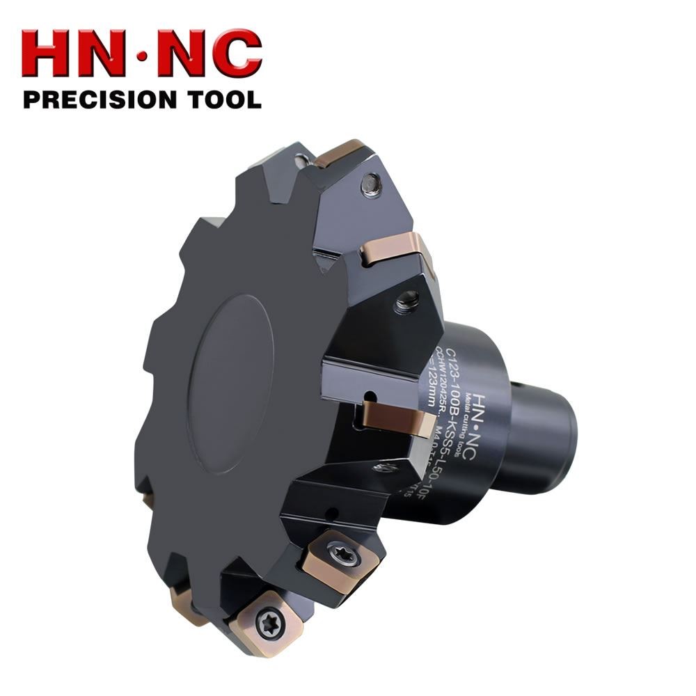 海纳C123-100B-KSS5-L50-10F V型槽铣刀盘 CCHW120425R硬质合金刀片图5